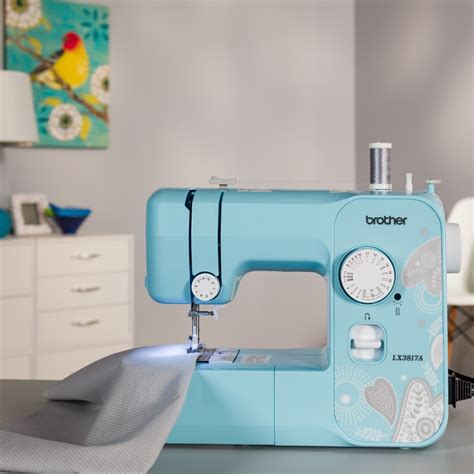 Compare prices and features with other sewing machines with large throat on Amazon. . Brother lx3817a